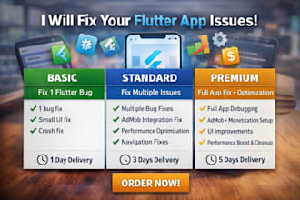 fix your flutter app bugs, crashes, anr issues