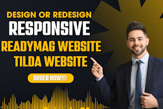 design readymag website, tilda website, tilda landing page, portfolio website