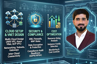 setup AWS, azure and gcp cloud infrastructure