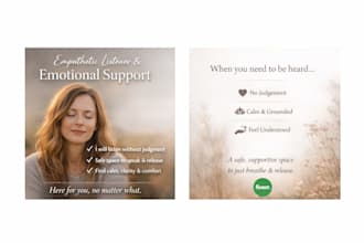 provide a safe, supportive space for you to talk