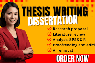 professionally proofread and edit your thesis, dissertation or research proposal