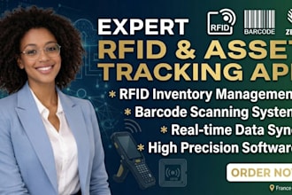develop rfid asset track app rfid inventory management software barcode system