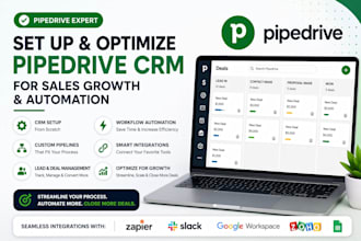 setup and optimize your pipedrive CRM for better sales growth and automation