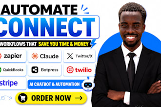 connect zapier claude ai twitter x quickbook  botpress ai chatbot twilio stripe