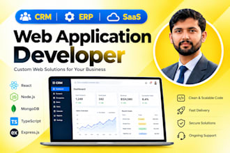develop custom CRM software, erp and web applications