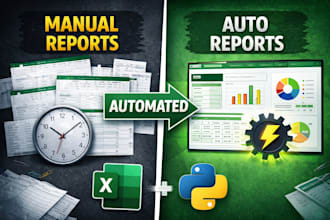 automate your reports using excel power query or python