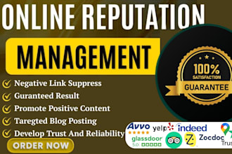 do ORM, brand reputation management, online reputation management for you