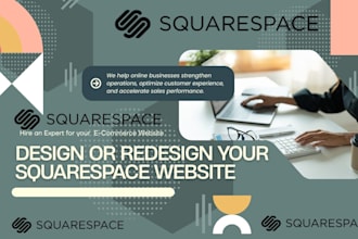 setup squarespace website design, website development as a squarespace expert
