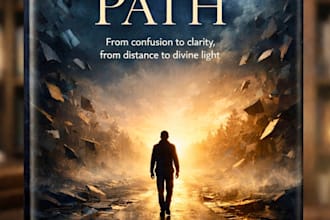 design a professional book cover with cinematic style