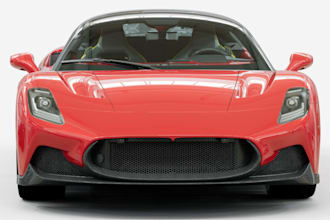 model premium photorealistic 3d car with realistic carbon fiber, interior detail