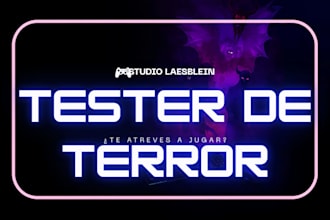 probare tu juego de terror y te dare feedback honesto