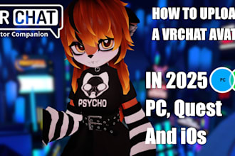 create your custom vrchat avatar for PC and quest with physbones