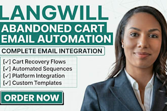 setup langwill abandoned cart email automation email integration