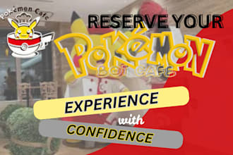 reserve pokemon cafe and kirby cafe for your and you family in japan
