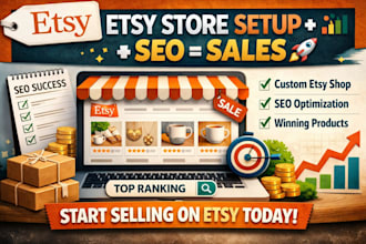 create verified etsy shop, etsy store setup, and etsy SEO optimization