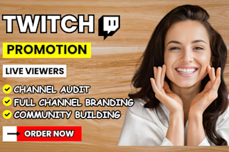 do organic twitch channel promotion, twitch live viewers