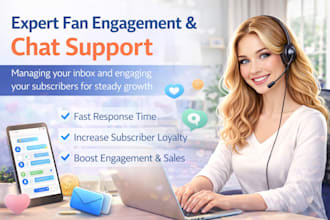 manage your fan engagement and inbox as a professional chat assistant