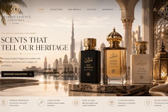 design perfume website  perfume store perfume shopify website perfume store