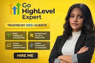 design ghl funnel ghl website ghl automation setup  ghl landing page ghl expert