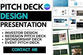 do pitch deck design presentation and pitch deck event pitch template redesign