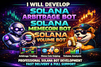 develop custom solana trading bot and automation tools