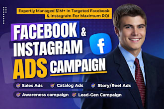 setup and manage facebook ads, conversion with fb pixel and meta ads campaign
