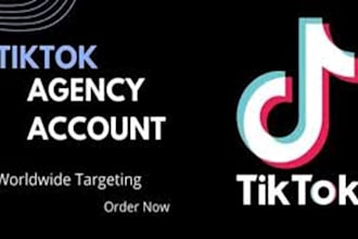 create tiktok agency account tik tok ads account tik tok agency ads account