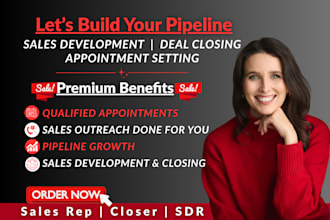 sales development representative sales closer b2b salesperson appointment setter
