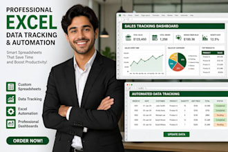 do professional spreadsheet data tracking excel automation
