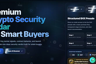 design and build your custom crypto bot and web3 website  and token creation