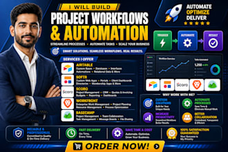 build project workflows airtable automation ,softr scoro, workfront, basecamp