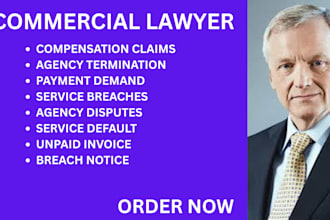 handle agency contract disputes, compensation claims, and service breach cases