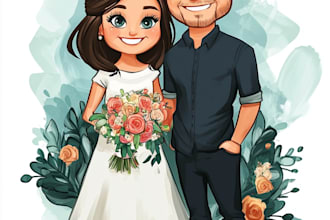 draw your couple caricature
