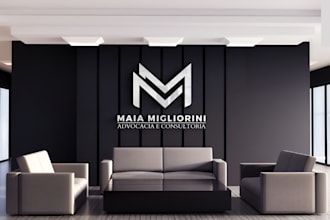 design realistic zoom virtual background with logo, office mockup, google meet