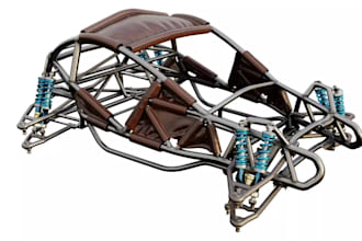 do chassis design for manufacturing,vehicle parts cad for 3d print,car framework