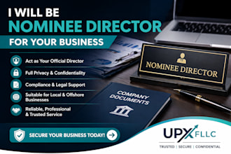 be nominee director for your business with full privacy and compliance