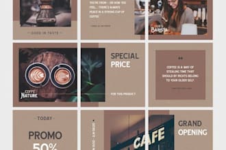 design instagram puzzle feed with editable canva templates for brands