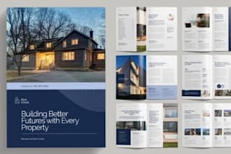 design real estate buyer or seller guide packet brochure listing presentation