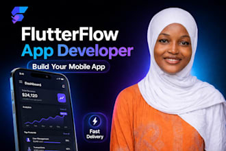 build custom mobile app using flutterflow and firebase, figma to flutterflow