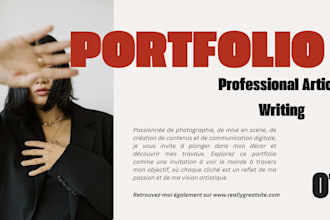 write professional articles, blog posts and cvs in french or english