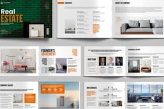 design real estate investor sales brochure investment portfolio booklet
