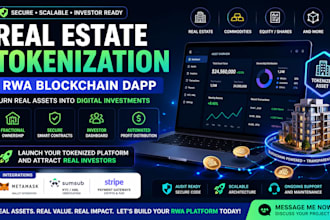 develop real estate tokenization, rwa blockchain dapp, real world asset dapp