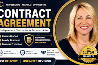 draft a custom legally binding independent contractor or subcontractor agreement