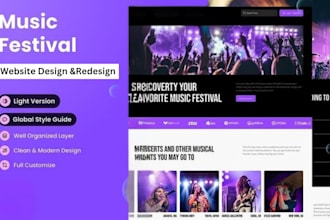 do music website for artist dj record label  on wix, wordpress website design