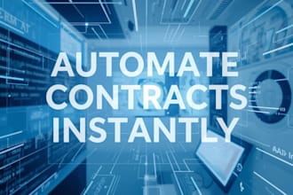 build a custom contract automation website saas document generation integration