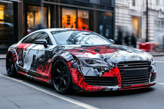 wrap design livery racing car and itasha design car