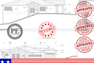 architectural code compliant, floor plan, plumbing, electrical pe stamp ia ks il
