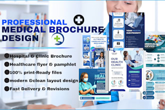 do modern medical brochure design medical business flyer, dl flyer design