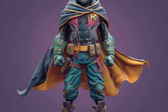 superhero character for comics
