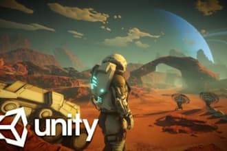 develop 3d unity multiplayer game for mobile, PC, steam, web and vr